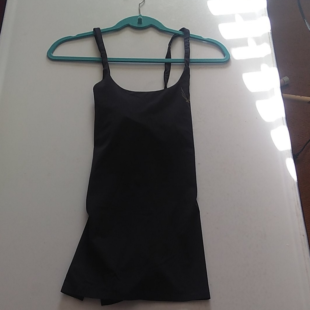 Lucas Hugh black workout top with built in bra